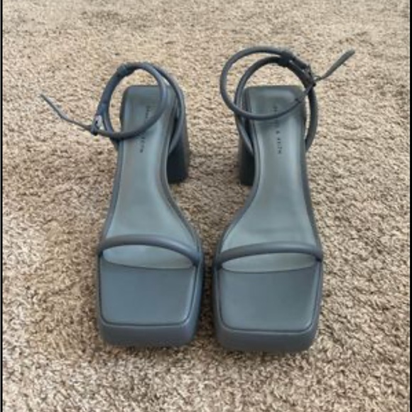 Lucile Platform Calf Boots - Blue EU 37/ US 7 - Picture 7 of 10